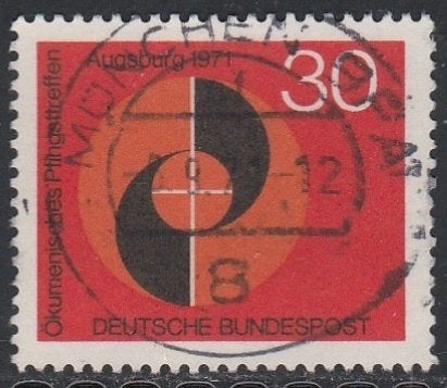 BRD 1971 679 Pinkstertreffen, Gest, Ophalen of Verzenden, BRD, Gestempeld