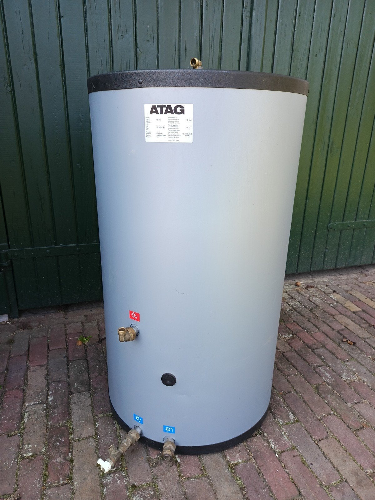 Atag CB Solar 120 RVS Boiler en zonnecollector, Ophalen, Gebruikt, 100 liter of meer, Boiler