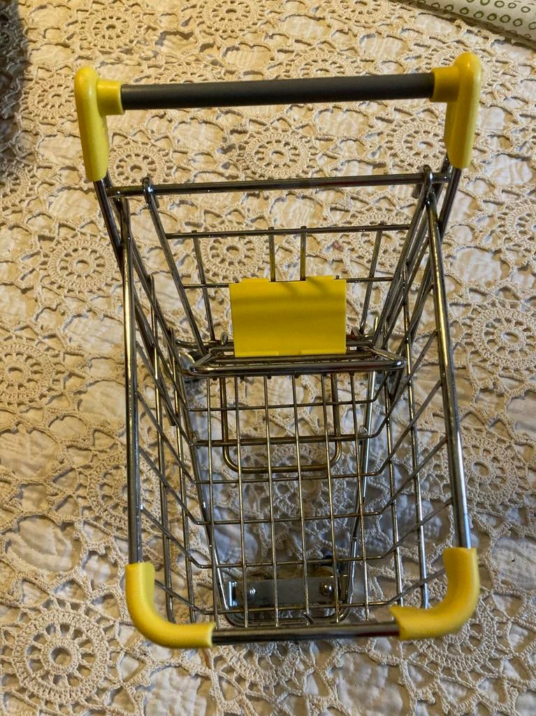 Miniatuur winkelwagen, 30 cm(!) hoog- decoratie of speelgoed, Ophalen of Verzenden, Gebruikt