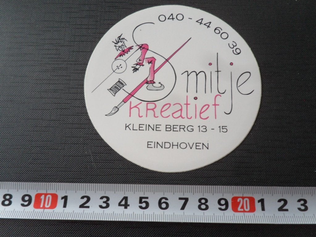 sticker  EHV Eindhoven SMITJE kreatief Kleine berg 13-15, Ophalen, Zo goed als nieuw