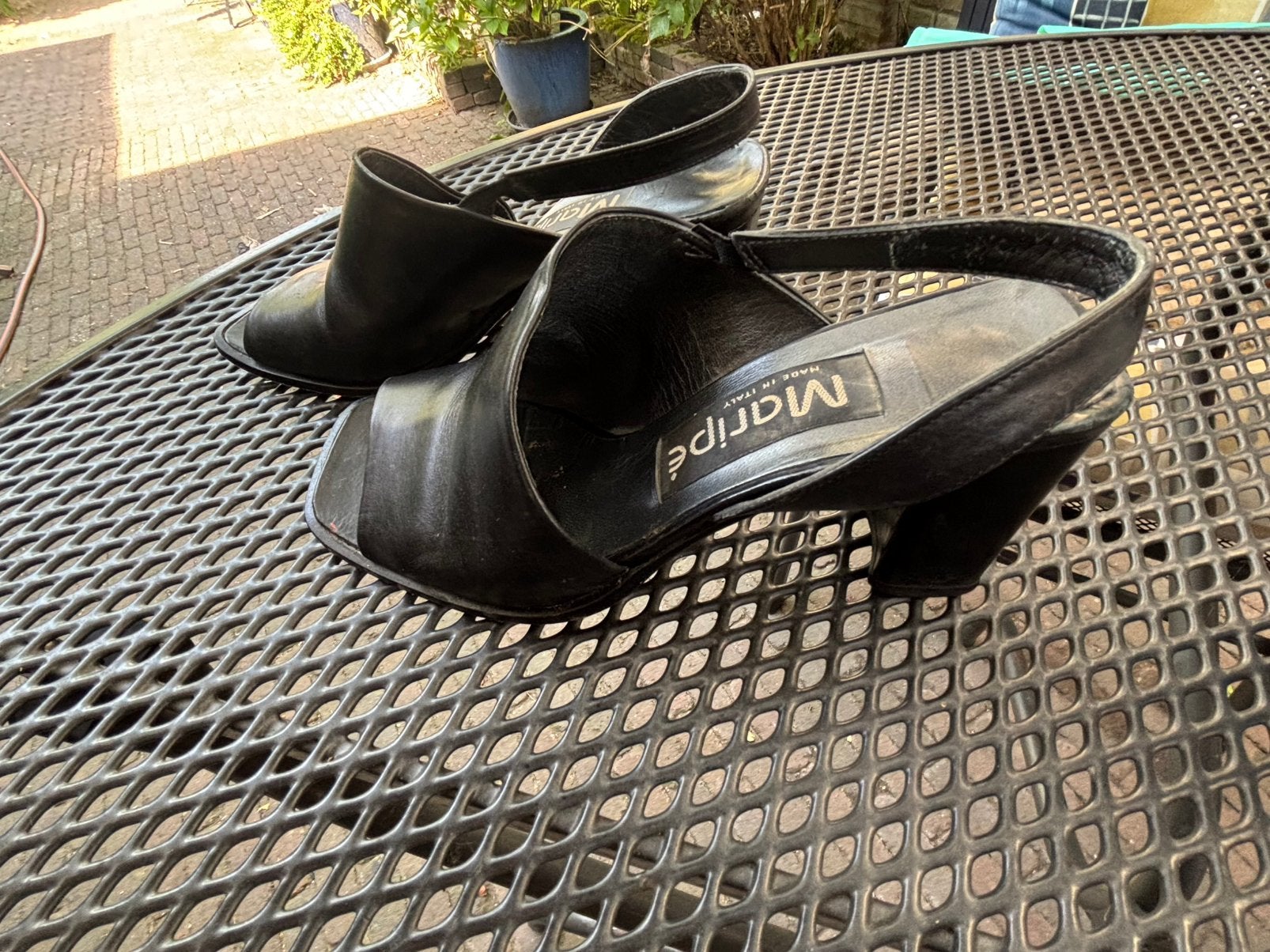 Elegante leren schoenen mt 36, Ophalen, Zwart, Schoenen met hoge hakken, Gedragen