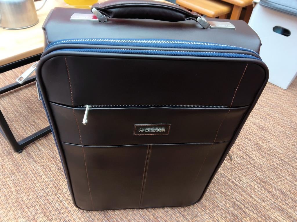 McGregor Reiskoffer Bruin Leer - Vakantie & Zakelijk, Ophalen, 40 tot 60 cm, 30 cm of meer, Bruin