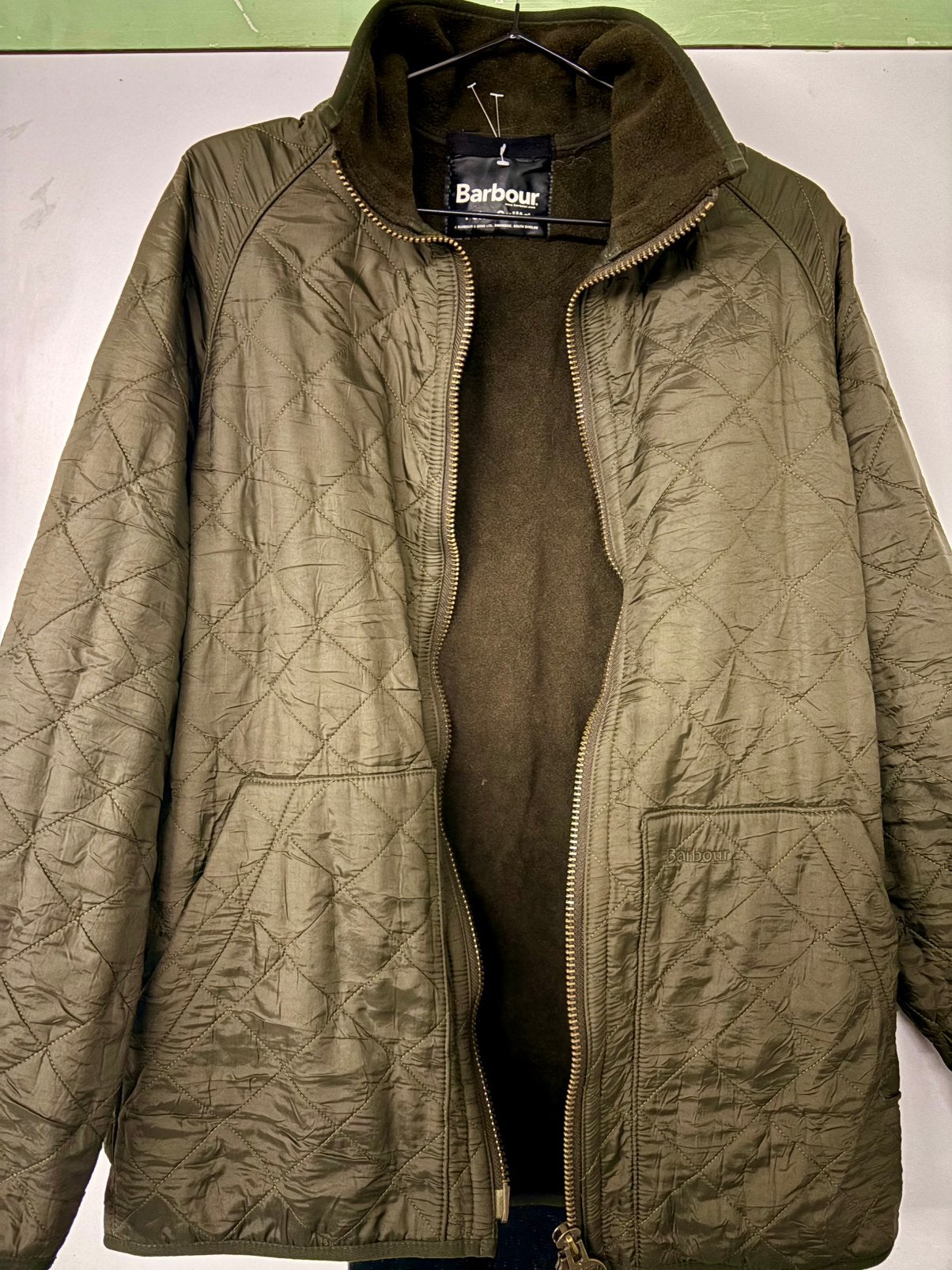 ORIGINELE BARBOUR POLAR LIDDESDALE QUILTED GROEN JAS HEREN L, Kleding | Heren, Ophalen of Verzenden, Zo goed als nieuw, Maat 52/54 (L)