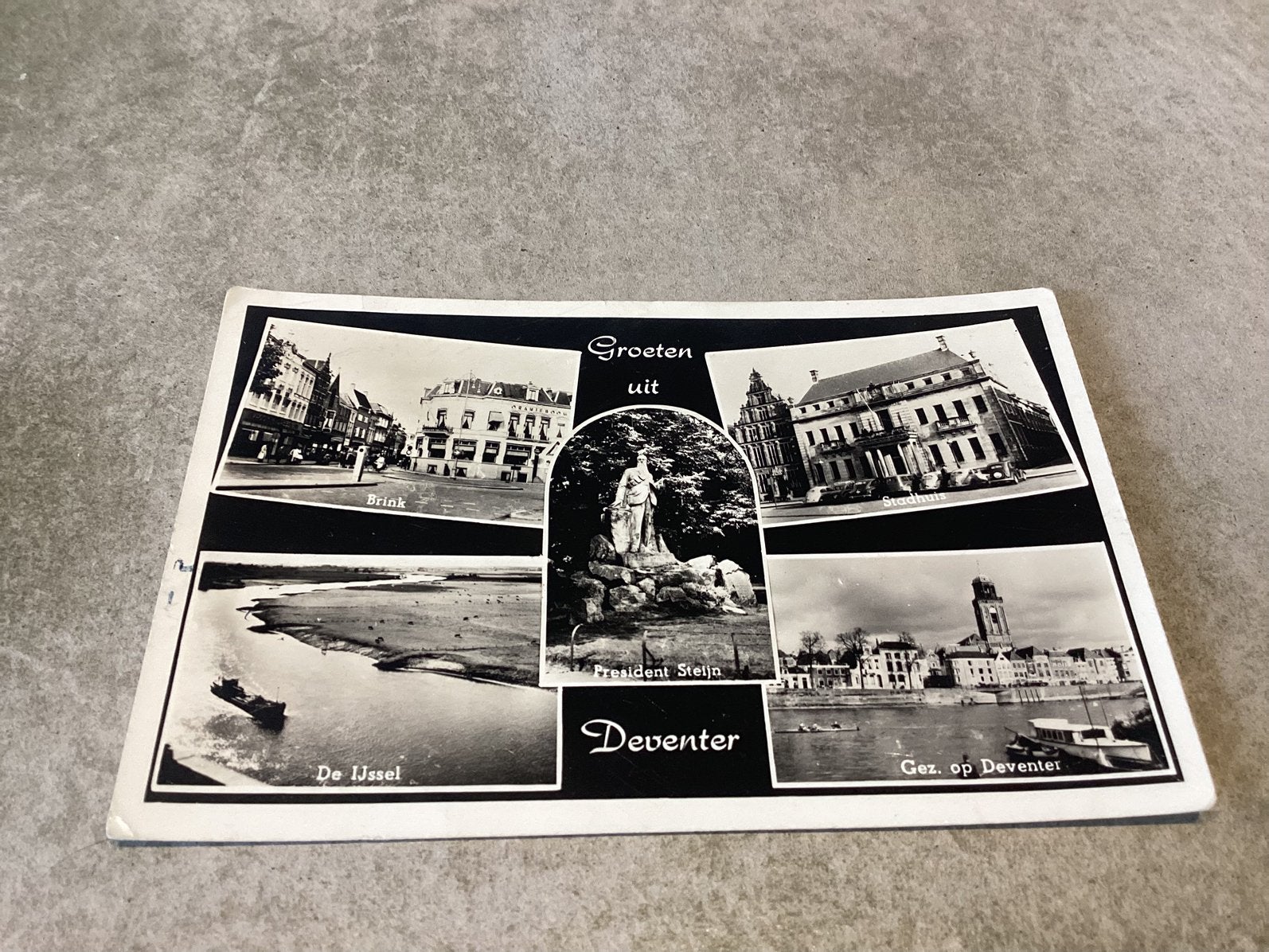 Deventer.      Groeten uit 1956, Ophalen of Verzenden, 1940 tot 1960, Overijssel