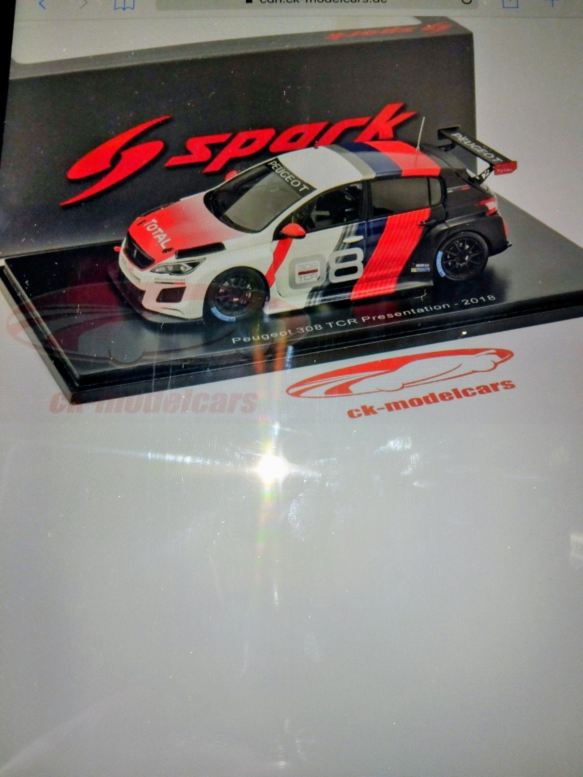 Peugeot 308 TCR wie heeft zo'n modelauto 1:43, Verzenden, Auto