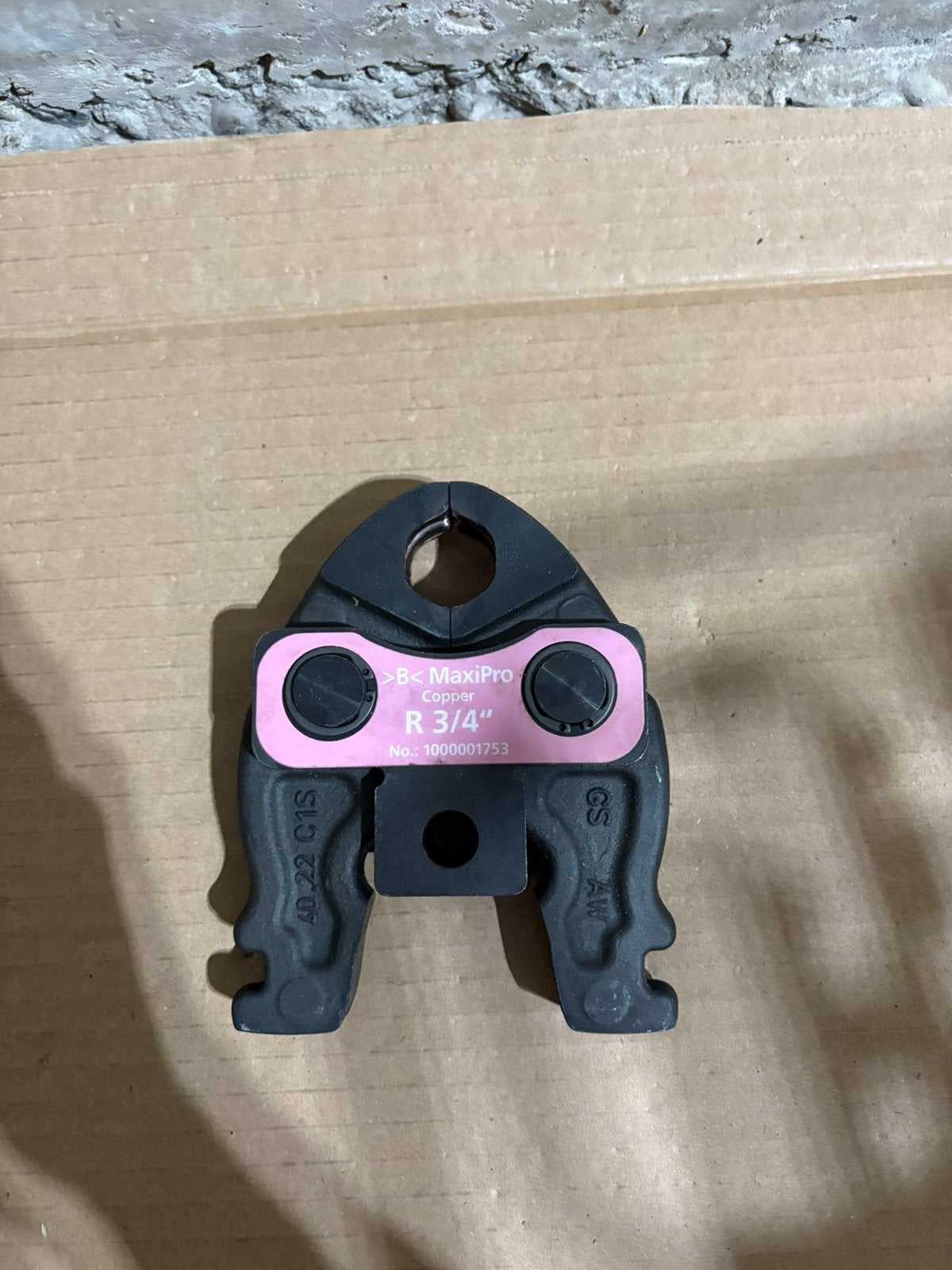 MaxiPro persbekken R-profiel koper – 3/4", 7/8" en 1 1/8", Ophalen of Verzenden, Zo goed als nieuw