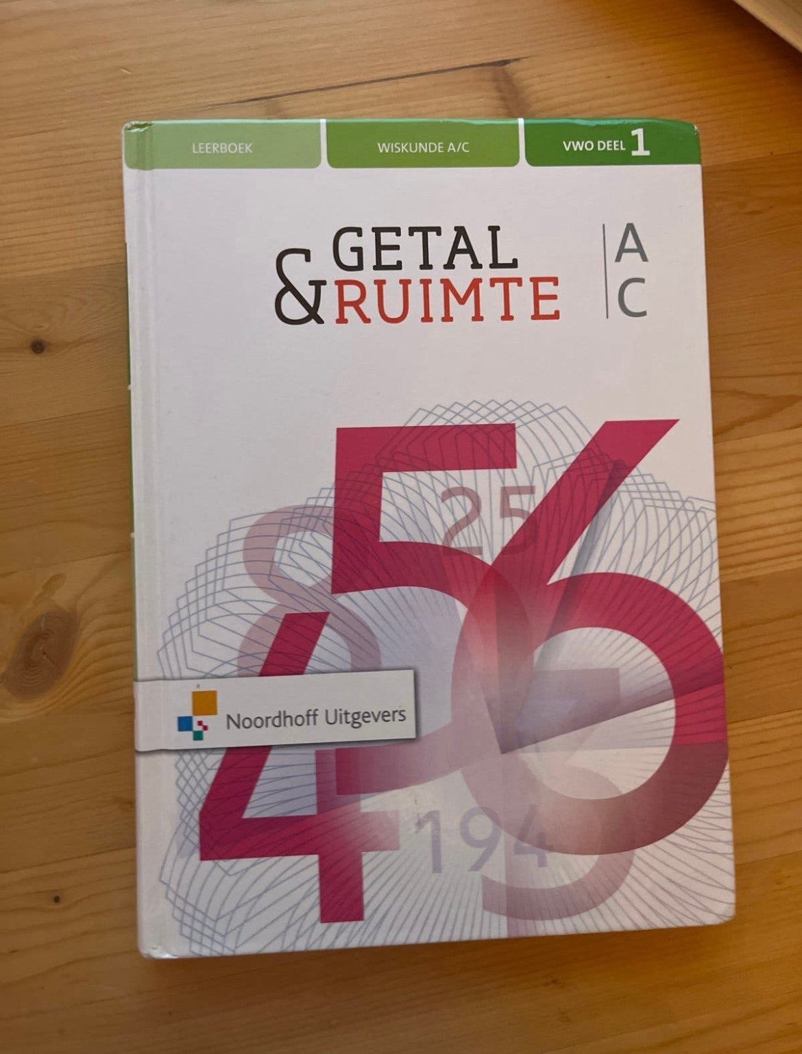 Getal & Ruimte Wiskunde A/C VWO Deel 1 Leerboek, Ophalen of Verzenden, Zo goed als nieuw, VWO, Wiskunde A