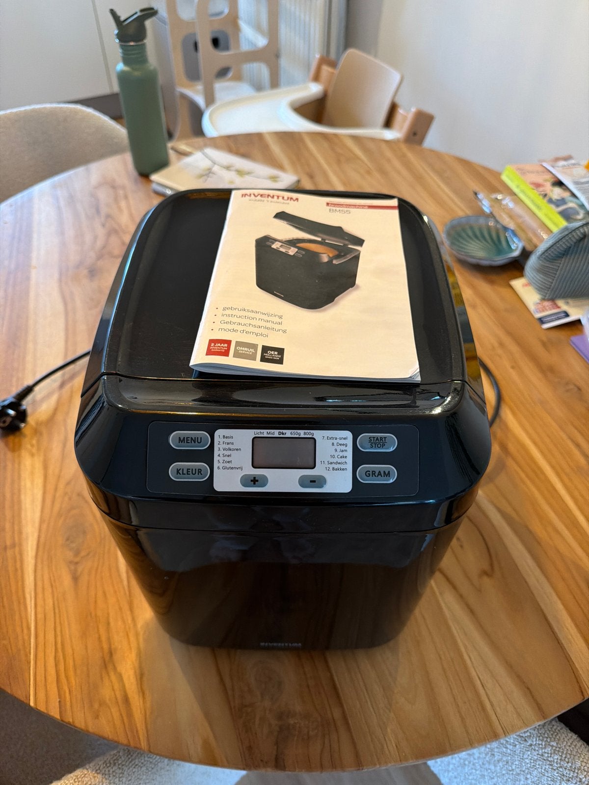 Inventum Broodbakmachine BM55 - Zo goed als nieuw, Meer dan 10 programma's, 800 tot 1200 gram deeg, Zo goed als nieuw, Ophalen