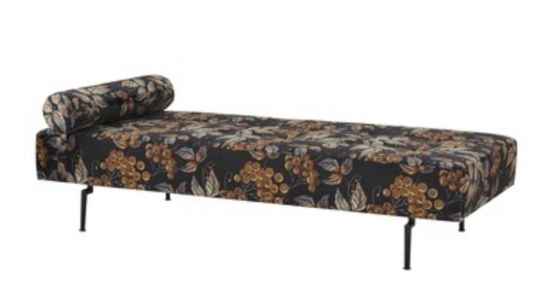 Daybed slaapbank velours zgan, Huis en Inrichting, Ophalen, Zo goed als nieuw, Eenpersoons, 150 tot 200 cm