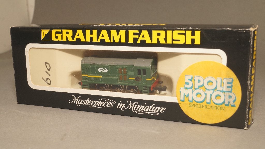 NS dieselloc van Graham Farish in ovp, Hobby en Vrije tijd, Overige merken, Ophalen of Verzenden, Gelijkstroom, Locomotief