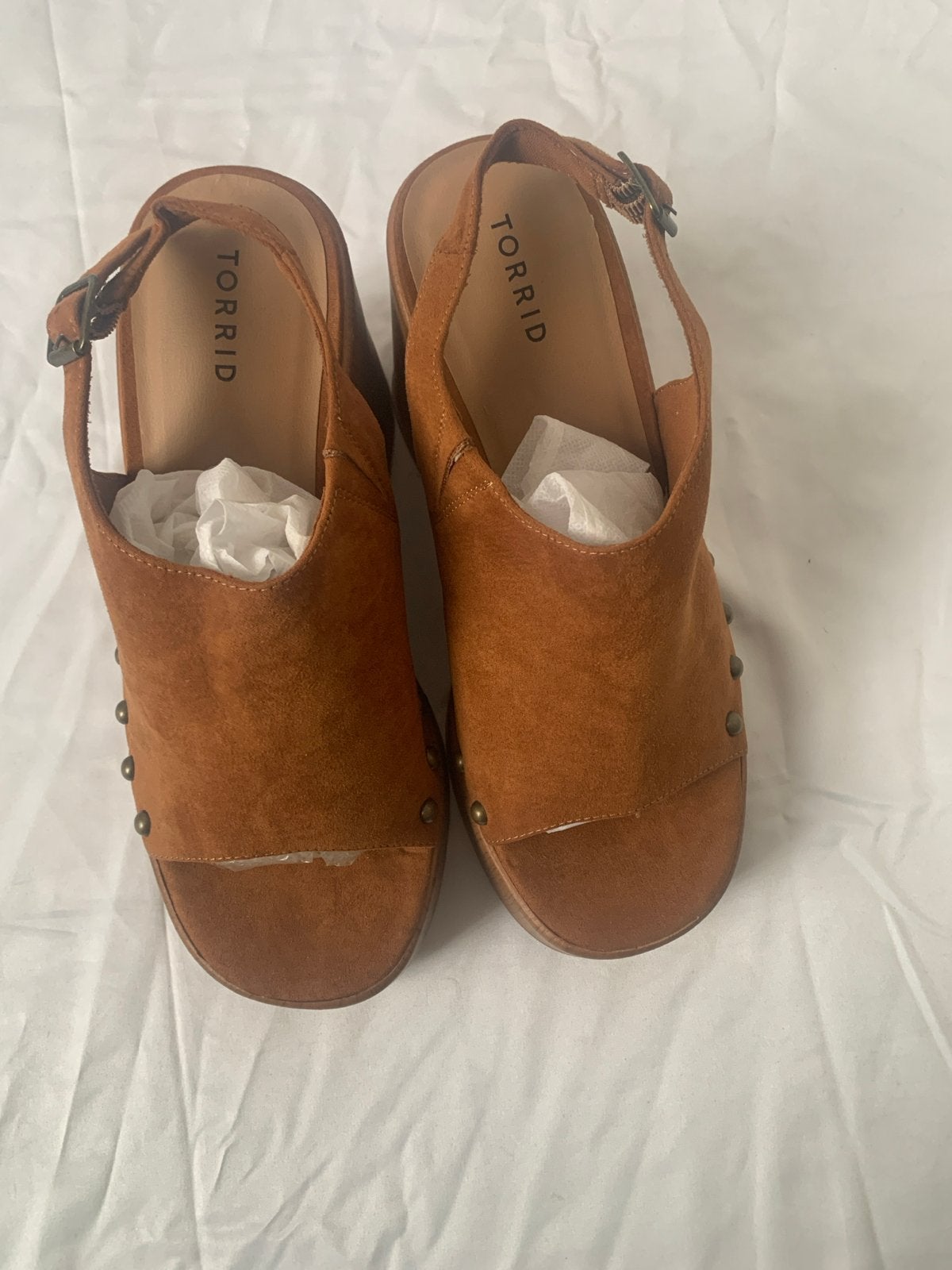 Mooie nieuwe dames sleehakken in maat 45, Kleding | Dames, Schoenen, Ophalen of Verzenden, Nieuw, Bruin, Sandalen of Muiltjes