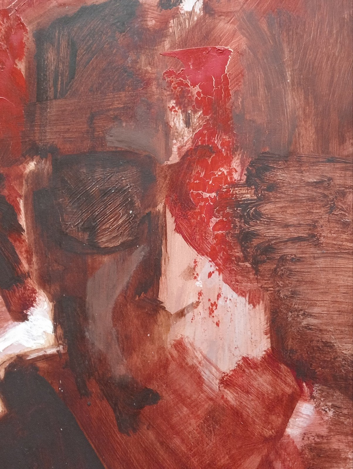 Gouache portret op dik papier jaren 90, Antiek en Kunst, Kunst | Schilderijen | Modern, Ophalen of Verzenden