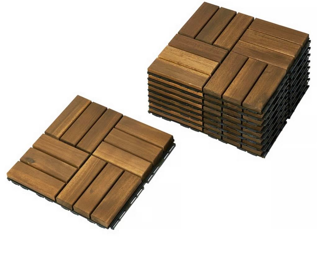 Vlonders Acacia IKEA - 27 stuks, Ophalen, Gebruikt, Hout