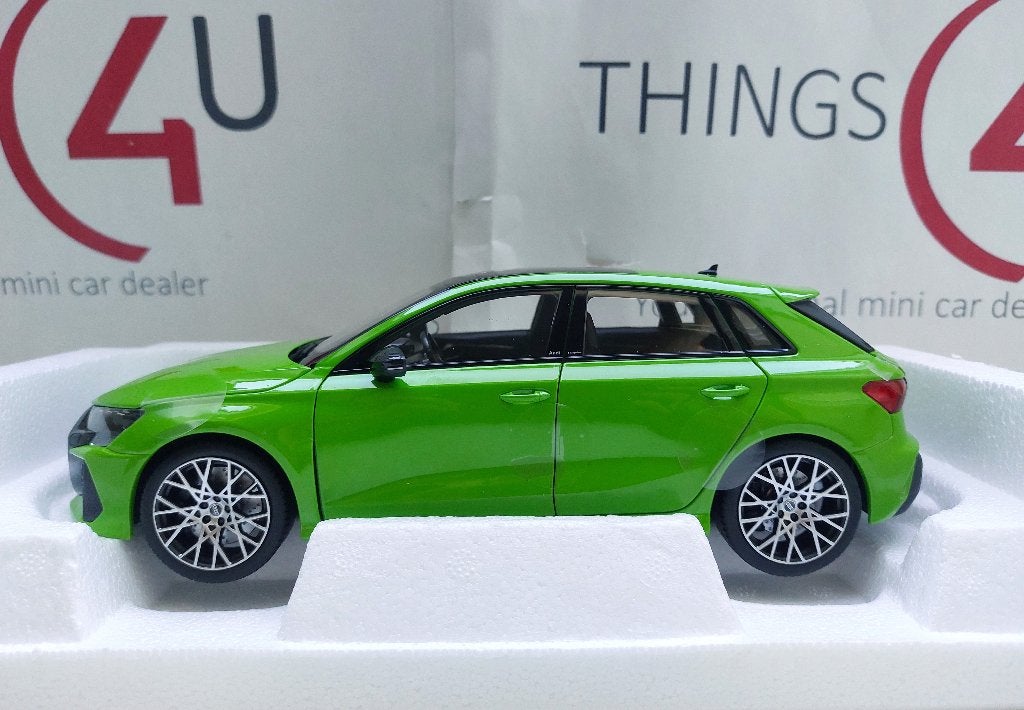 Norev 1:18 Audi RS 3 Sportback 2025 Kyalami Green nieuw, Ophalen of Verzenden, Nieuw, Auto, Norev