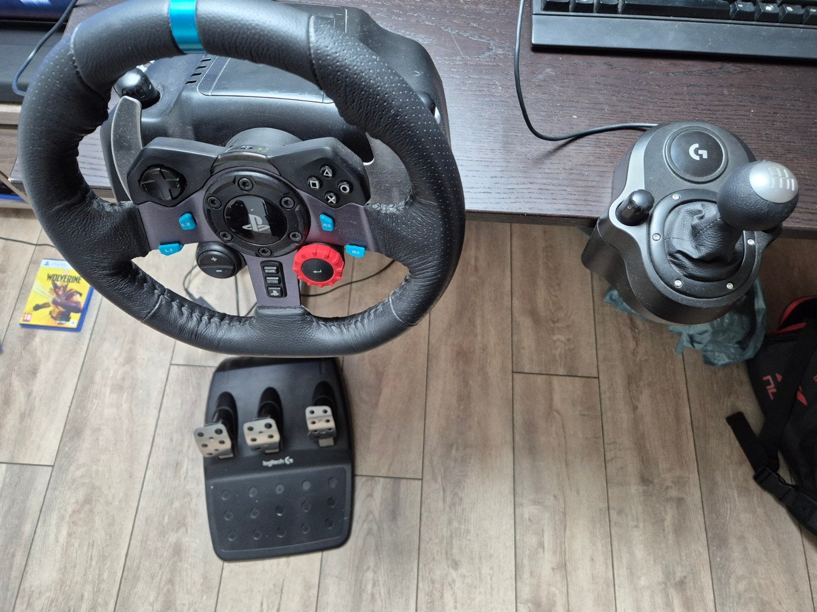 Logitech G29 Racestuur, Pedalen en Shifter, Racestuur, Gebruikt, Force feedback, Logitech