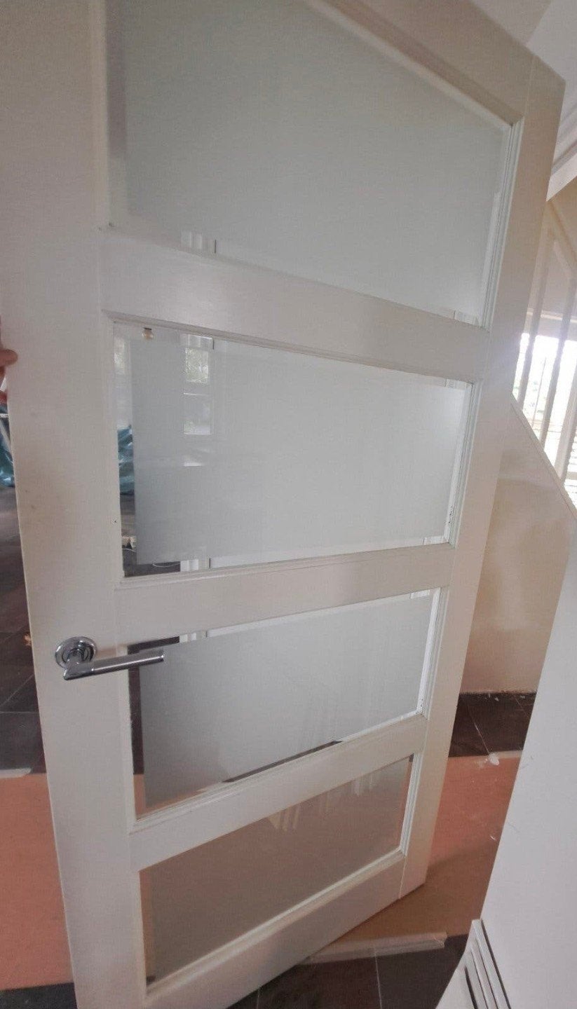 Gratis binnendeur met glas, Doe-het-zelf en Verbouw, Deuren en Horren, Ophalen, Binnendeur, 200 tot 215 cm, Glas