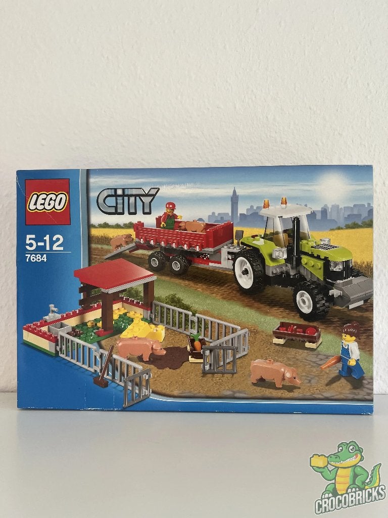 LEGO City 7684 Pig Farm & Tractor, City, Compleet, Verzenden, Lego