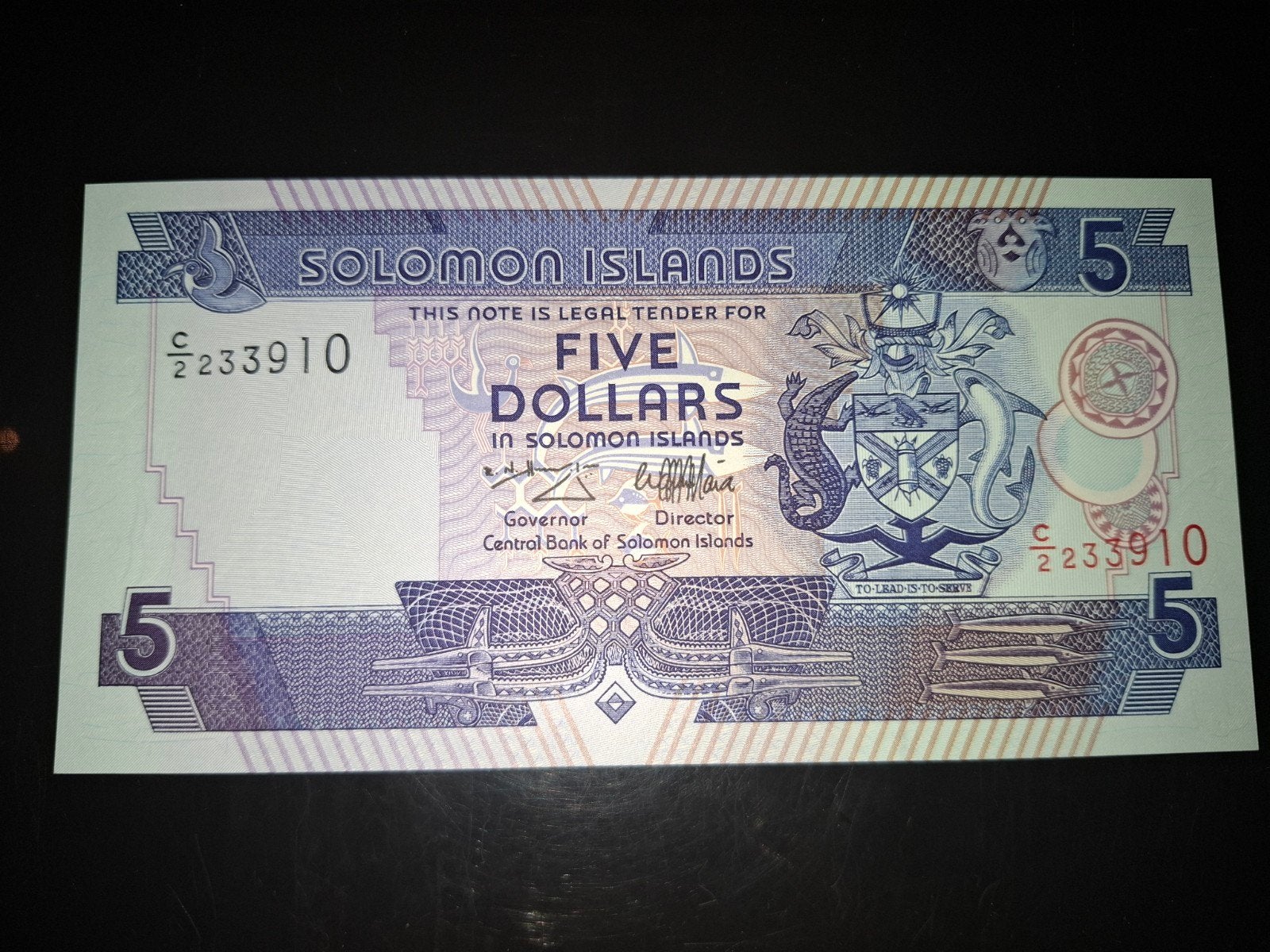 ### Solomon islands 5 dollar 1997 ###, Postzegels en Munten, Ophalen of Verzenden
