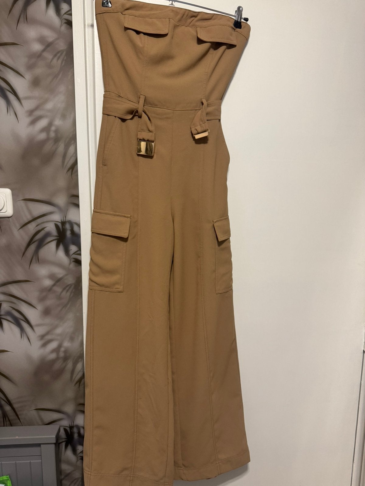 Zara jumpsuit maat S, Ophalen of Verzenden, Gedragen, Maat 36 (S), Beige