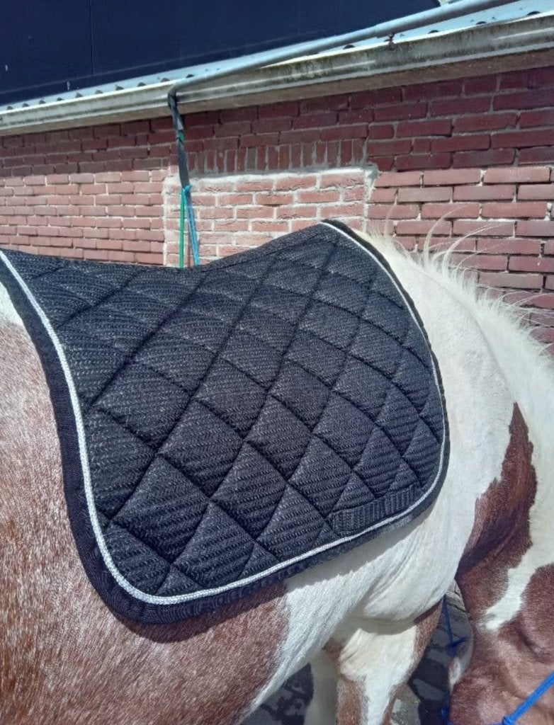 Dekje, Full (L), Ophalen of Verzenden, Gebruikt, Zwart