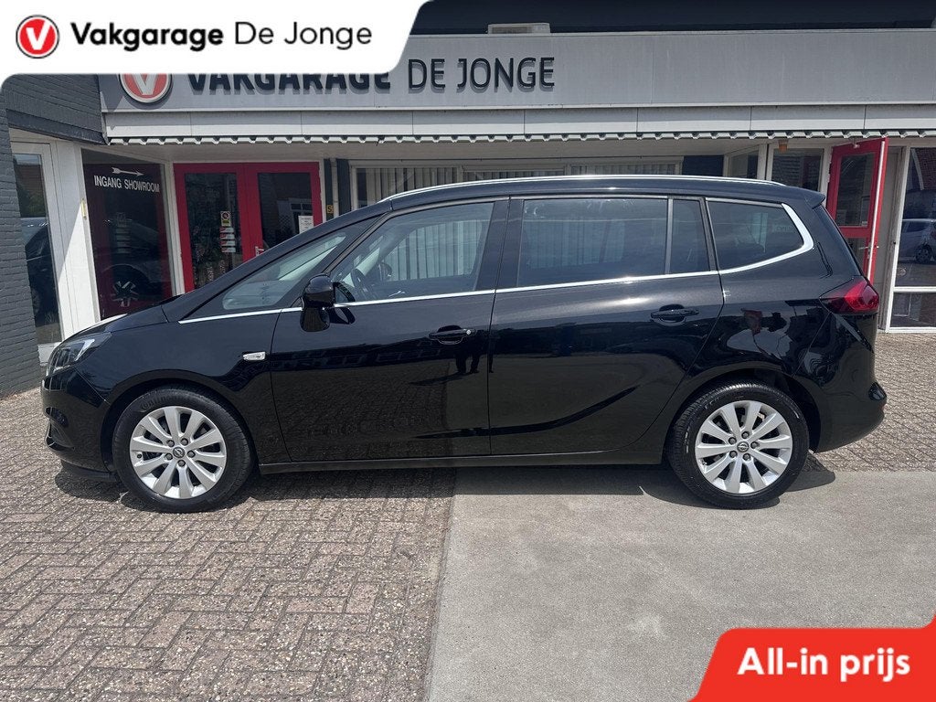 Opel Zafira 1.4 Turbo Innovation 7p., Auto's, Opel, 12 maanden, 4 cilinders, 7 stoelen, Zwart