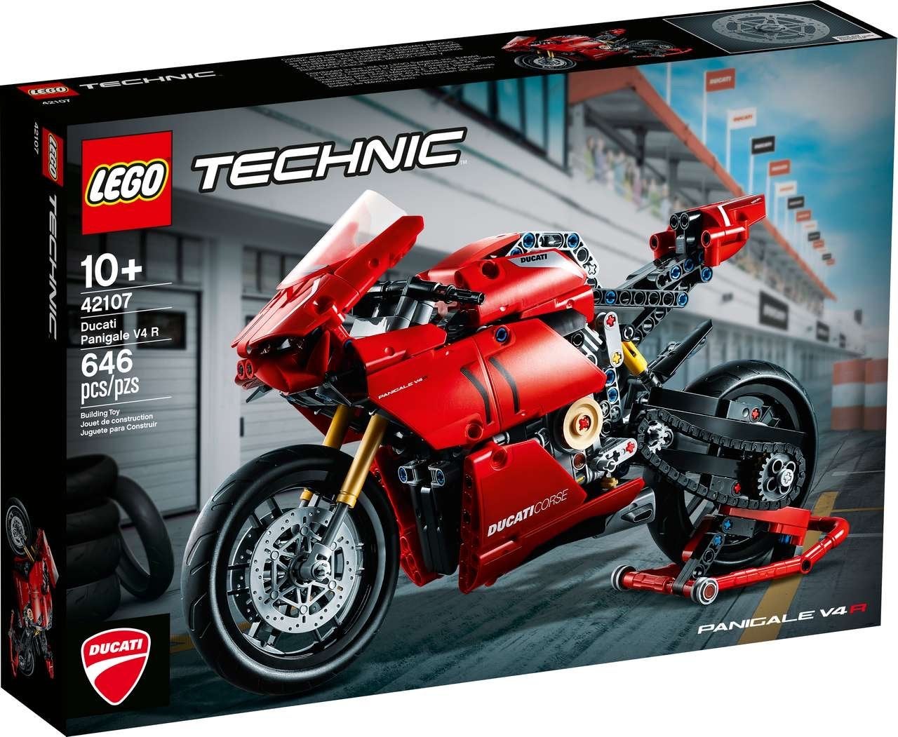 LEGO Technic 42107 Ducati Panigale V4 R - in doos, Ophalen of Verzenden, Zo goed als nieuw, Overige merken