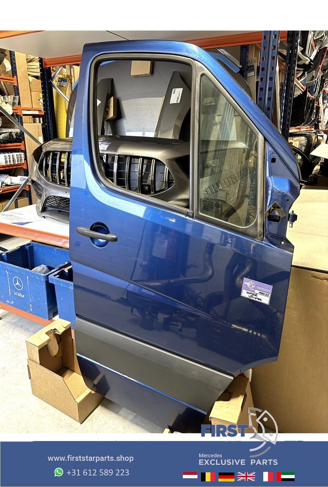 W906 SPRINTER DEUR RECHTS VOOR COMPLEET PORTIER RECHTSVOOR A, Gebruikt, -, Deur, Ophalen of Verzenden