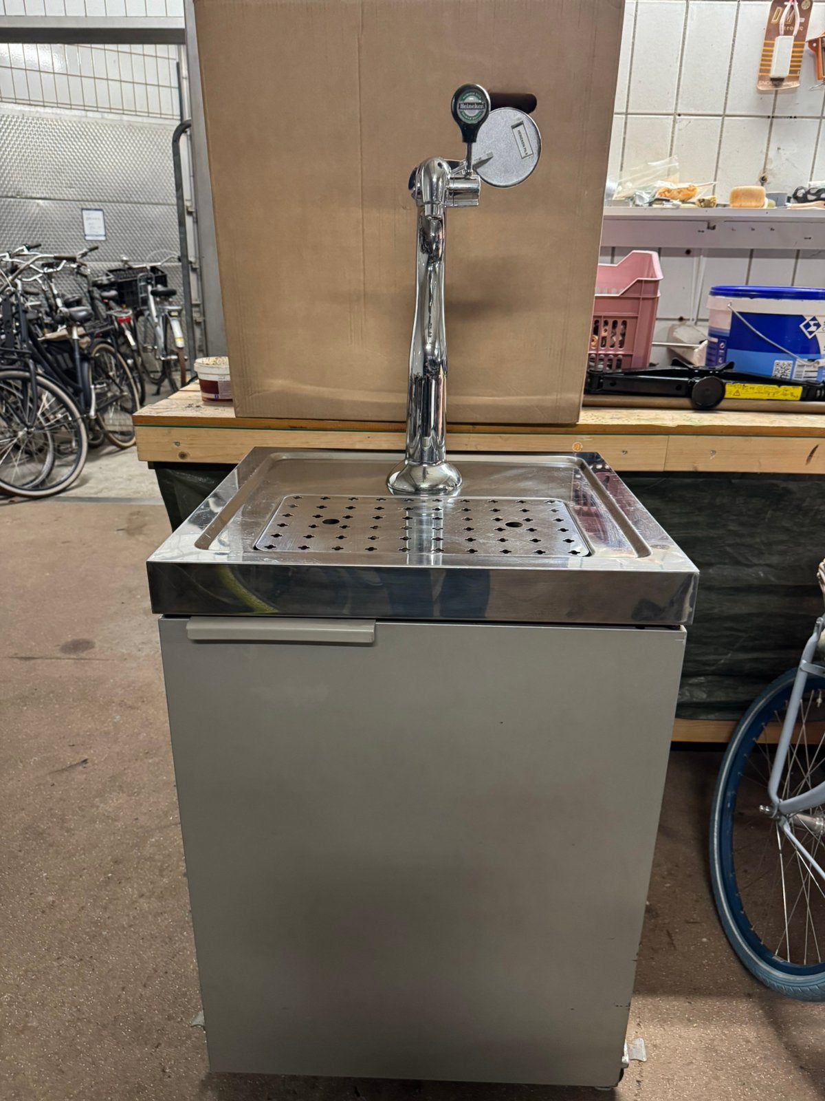 Heineken biertap David  geschikt voor 2x 20L, Ophalen, Zo goed als nieuw, Overige merken