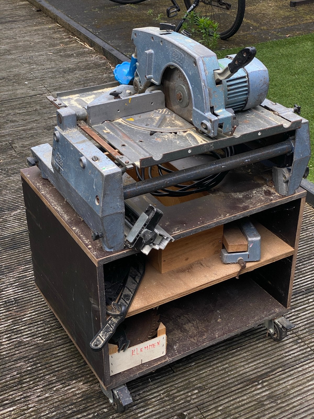 ELU Flip-over Zaagtafel / Kantelzaag met onderstel, Doe-het-zelf en Verbouw, Gereedschap | Zaagmachines, Ophalen, Gebruikt, Overige typen