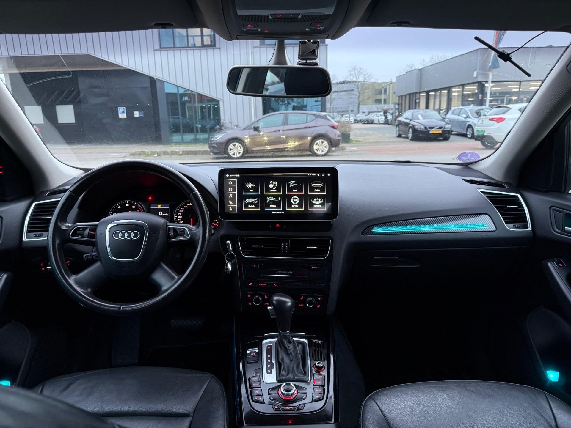 Audi Q5 2.0 TFSI quattro Pro Line AUT/Leer bekleding/Carplay, Auto's, Gebruikt, 4 cilinders, Geel, Bedrijf