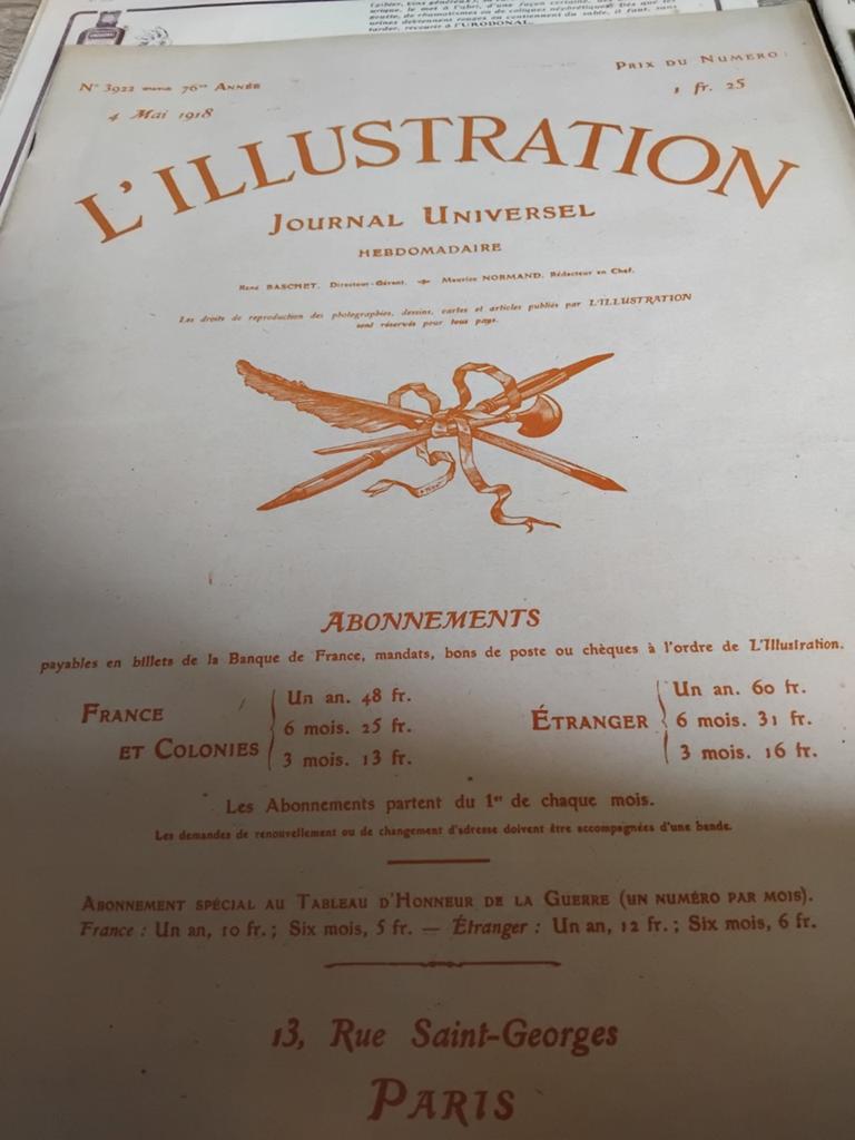 L'Illustration Tijdschrift -  4x, Ophalen of Verzenden, Gelezen, Overige typen