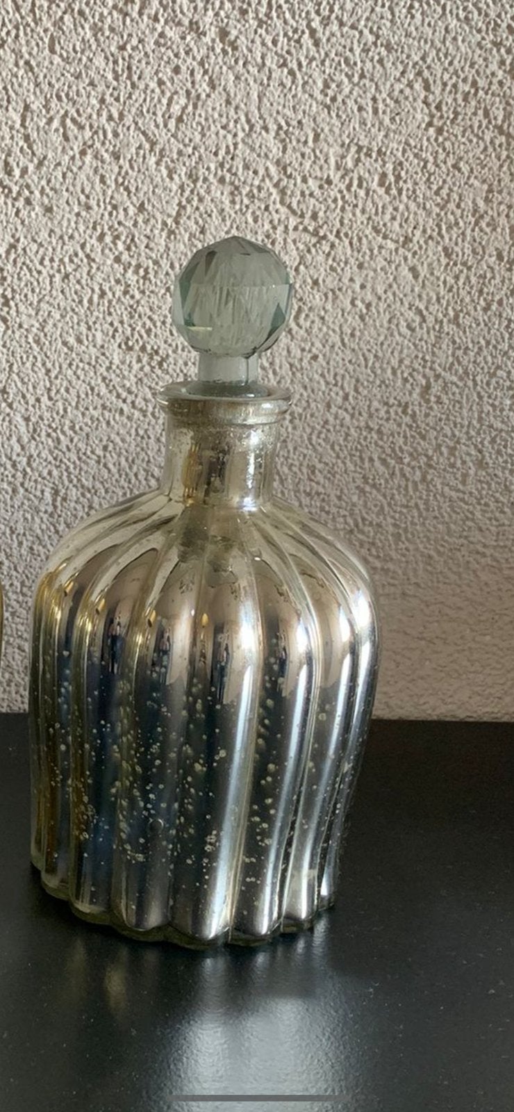 2 glazen stolpen, Glas, Ophalen, Zo goed als nieuw, Set