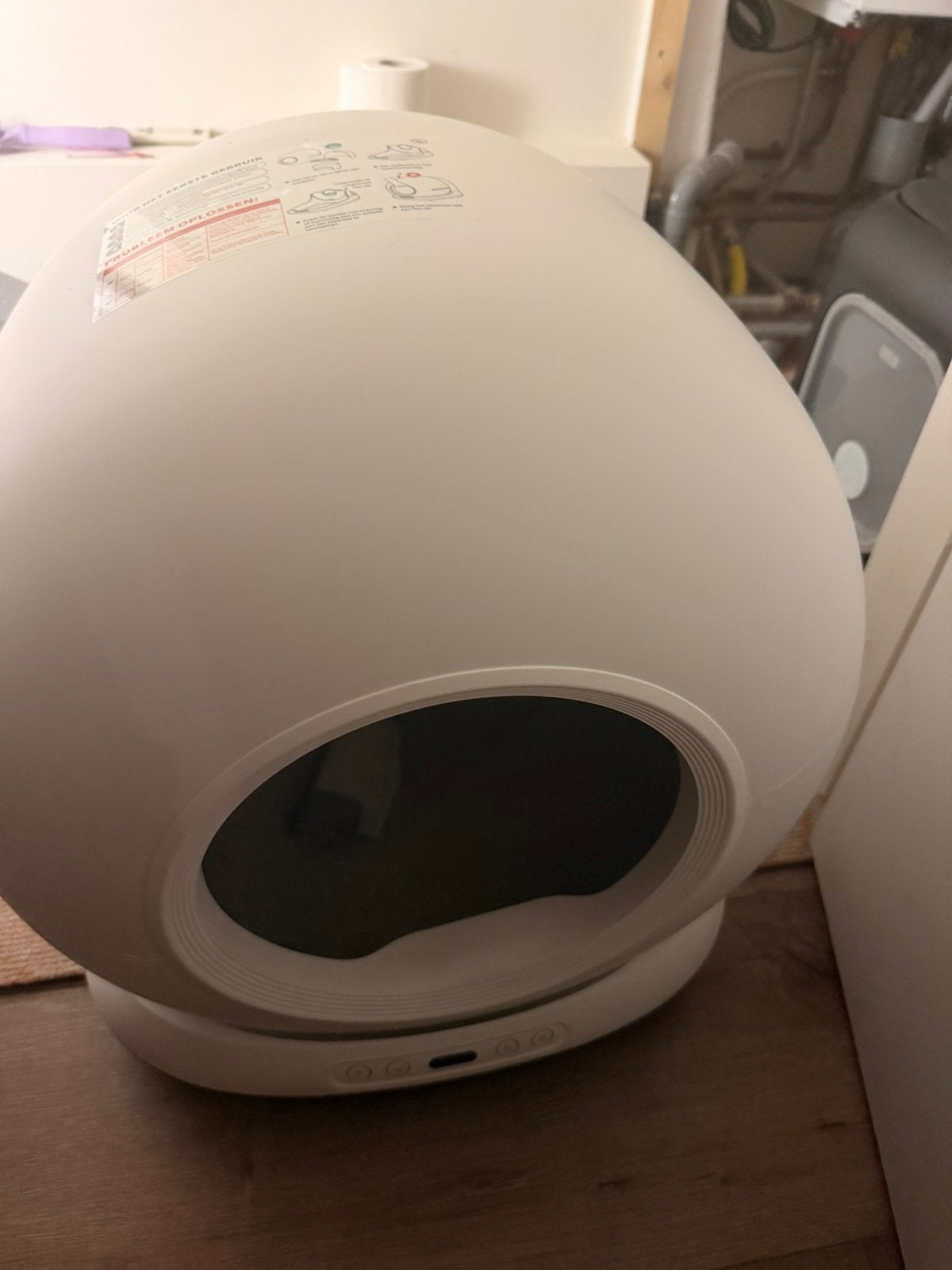Electrische kattenbak ZEDAR, Dieren en Toebehoren, Kattenbakken, Ophalen, Zelfreinigend, Zo goed als nieuw, Open
