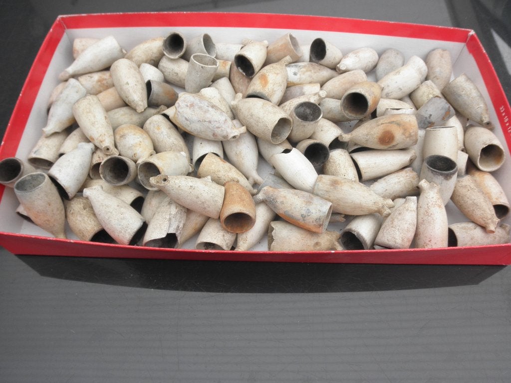 100 pijpenkoppen met letters, Antiek en Kunst, Ophalen of Verzenden