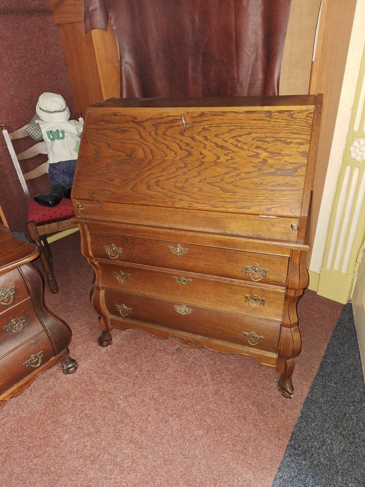 Klep Secretaire Buikkastje Ladenkastje., Antiek en Kunst, Ophalen
