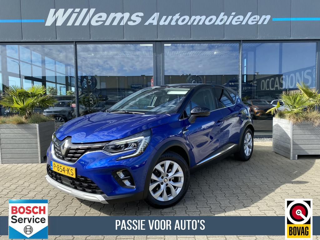 Renault Captur 1.6 E-Tech Hybrid 145 Intens App Connect, Cam, Stof, Gebruikt, Blauw, 23 km/l