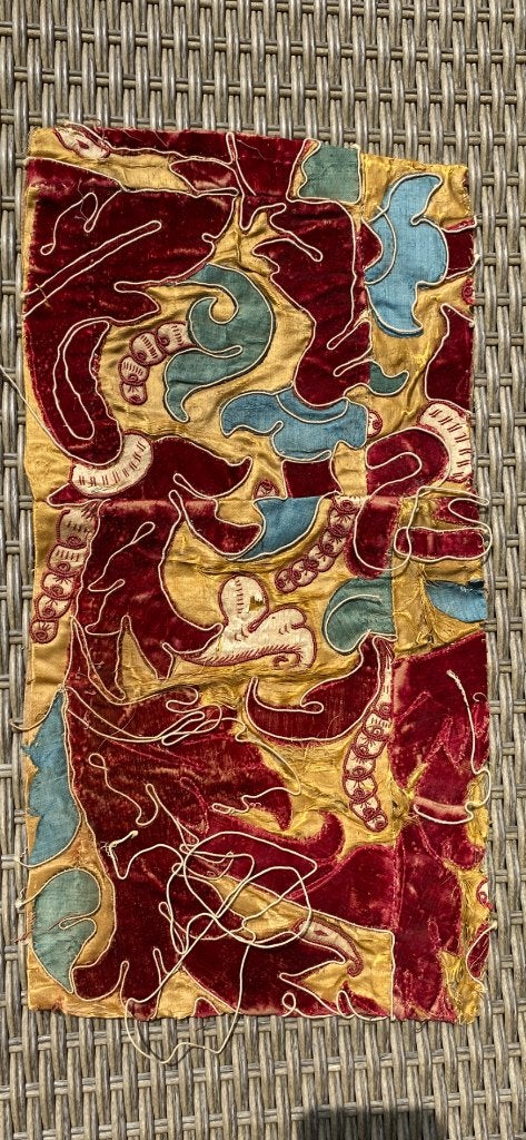 16e/17e eeuws stuk textiel zeer oud!, Verzenden
