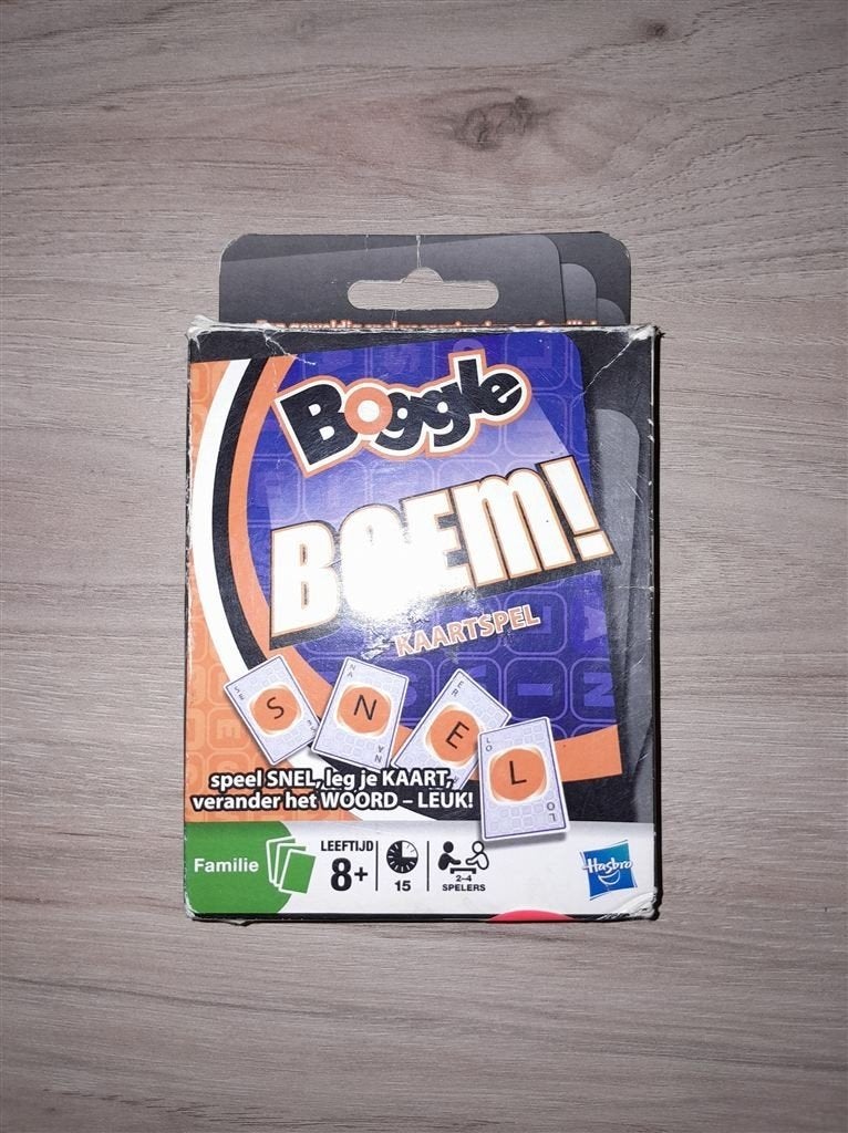 boggle boem kaartspel - s4876, Verzenden, Zo goed als nieuw