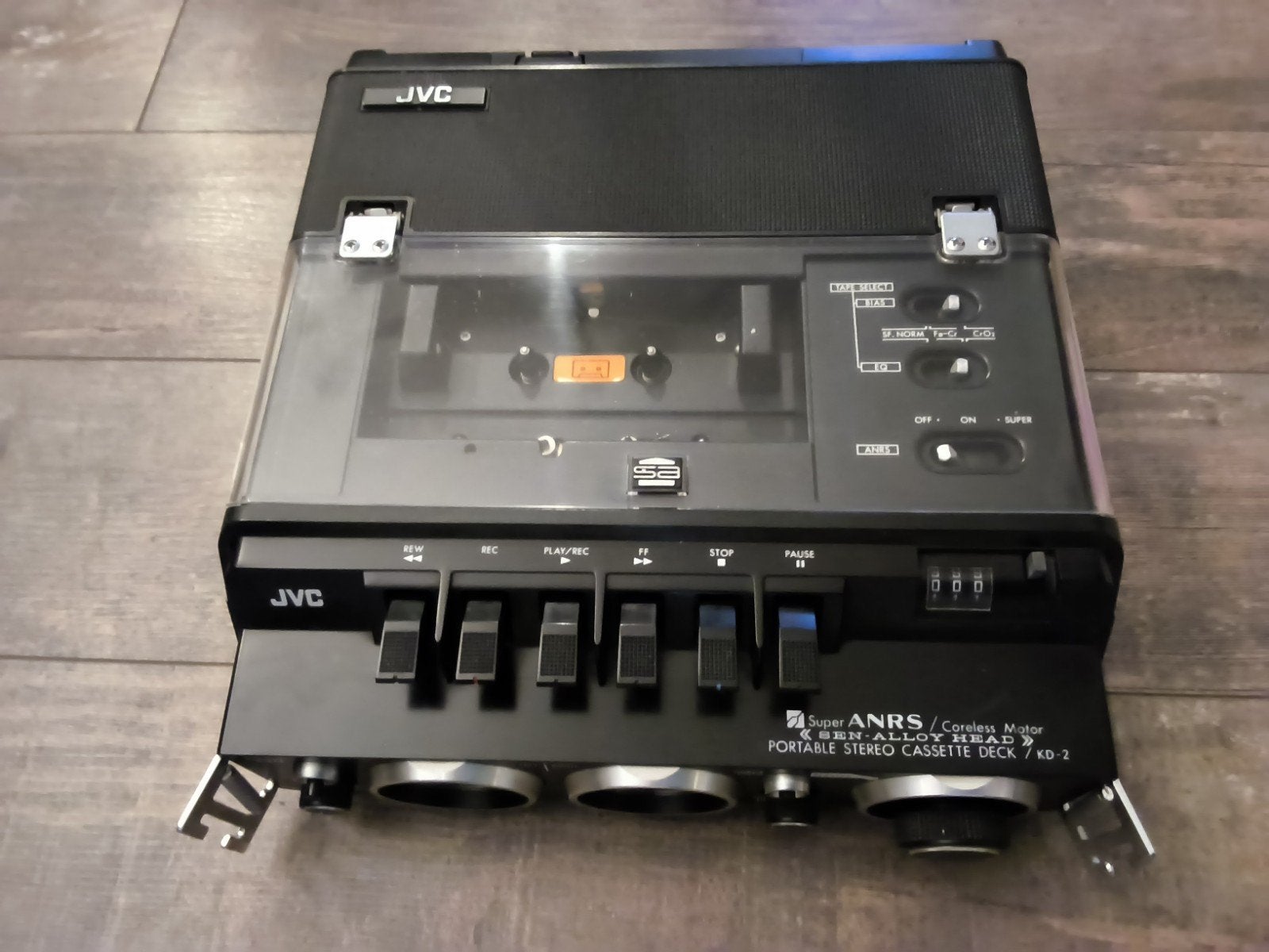 Jvc kd 2 cassette recorder, Verzenden, Enkel, JVC, Tape counter