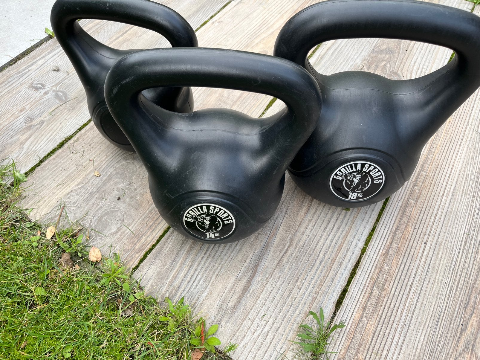 Gorilla Sports Kettlebell set 10, 14, 18 kg, Ophalen, Gebruikt, Kettlebell
