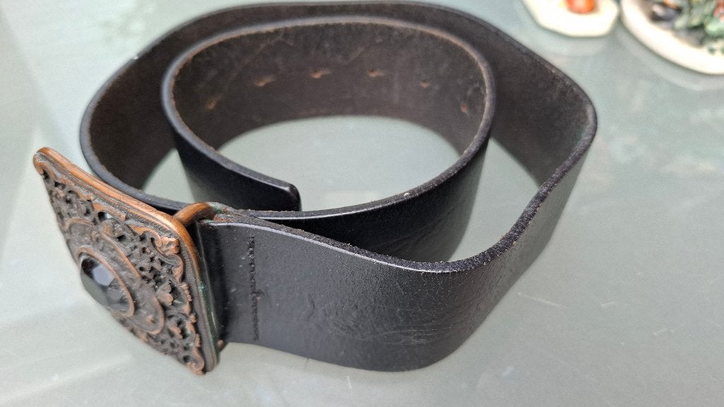 Riem leder 90 cm Italie, 80 tot 90 cm, 5 cm of meer, Verzenden, Zo goed als nieuw