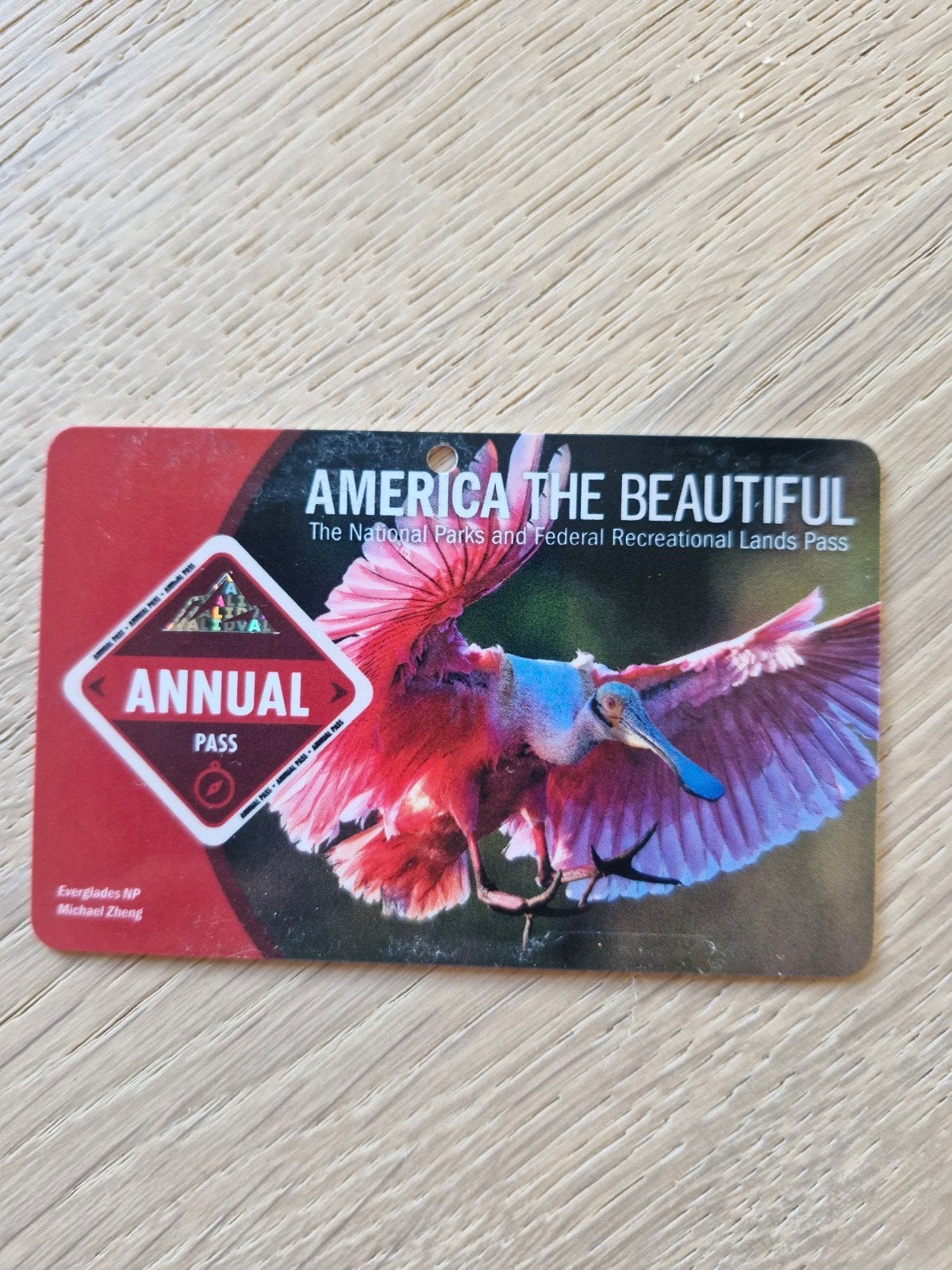 America the beautiful pas / parkpas Amerika