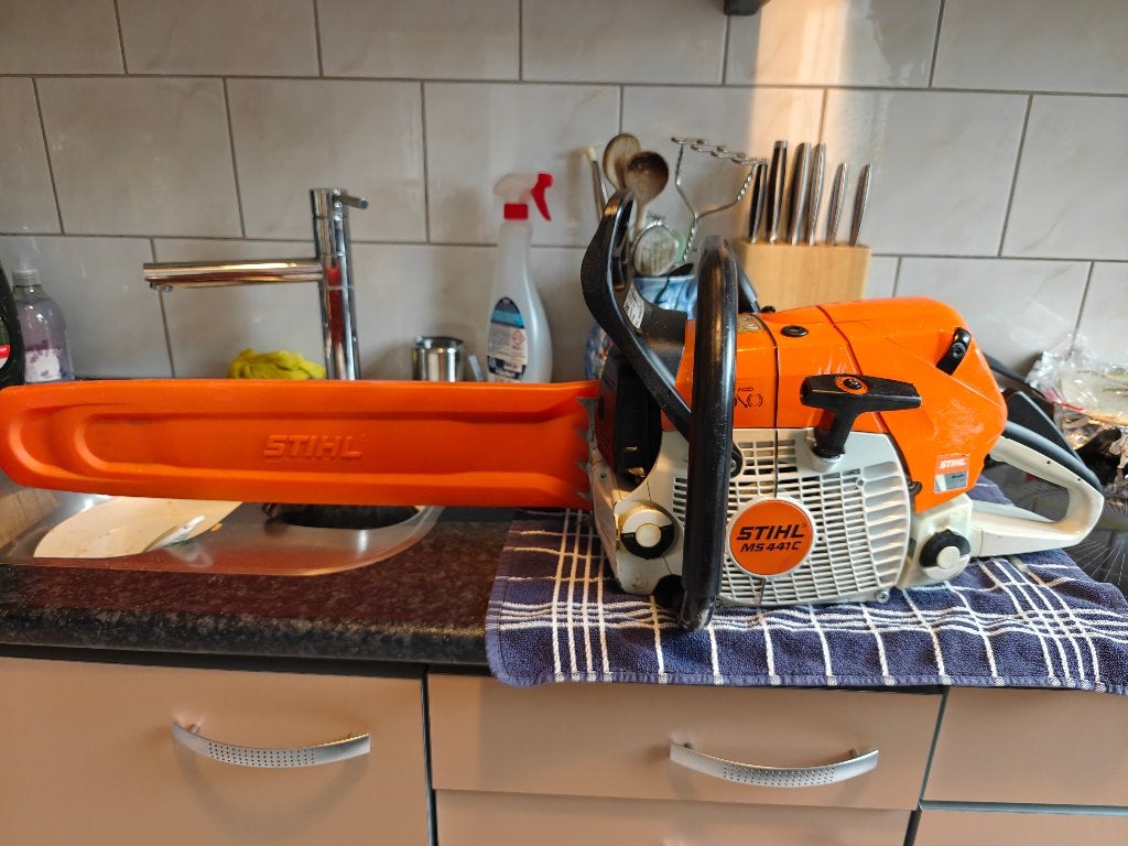 Stihl MS441C-Q, Ophalen, 70 mm of meer, Kettingzaag, Zo goed als nieuw