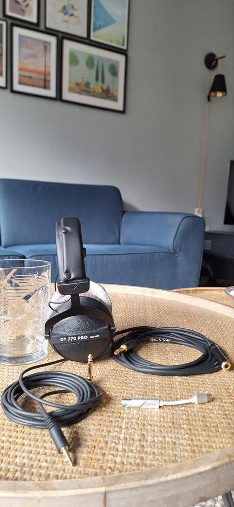 Beyerdynamic dt 770 Pro 250 Ohm, Audio, Tv en Foto, Koptelefoons, Ophalen of Verzenden, Zo goed als nieuw, Over oor (circumaural)