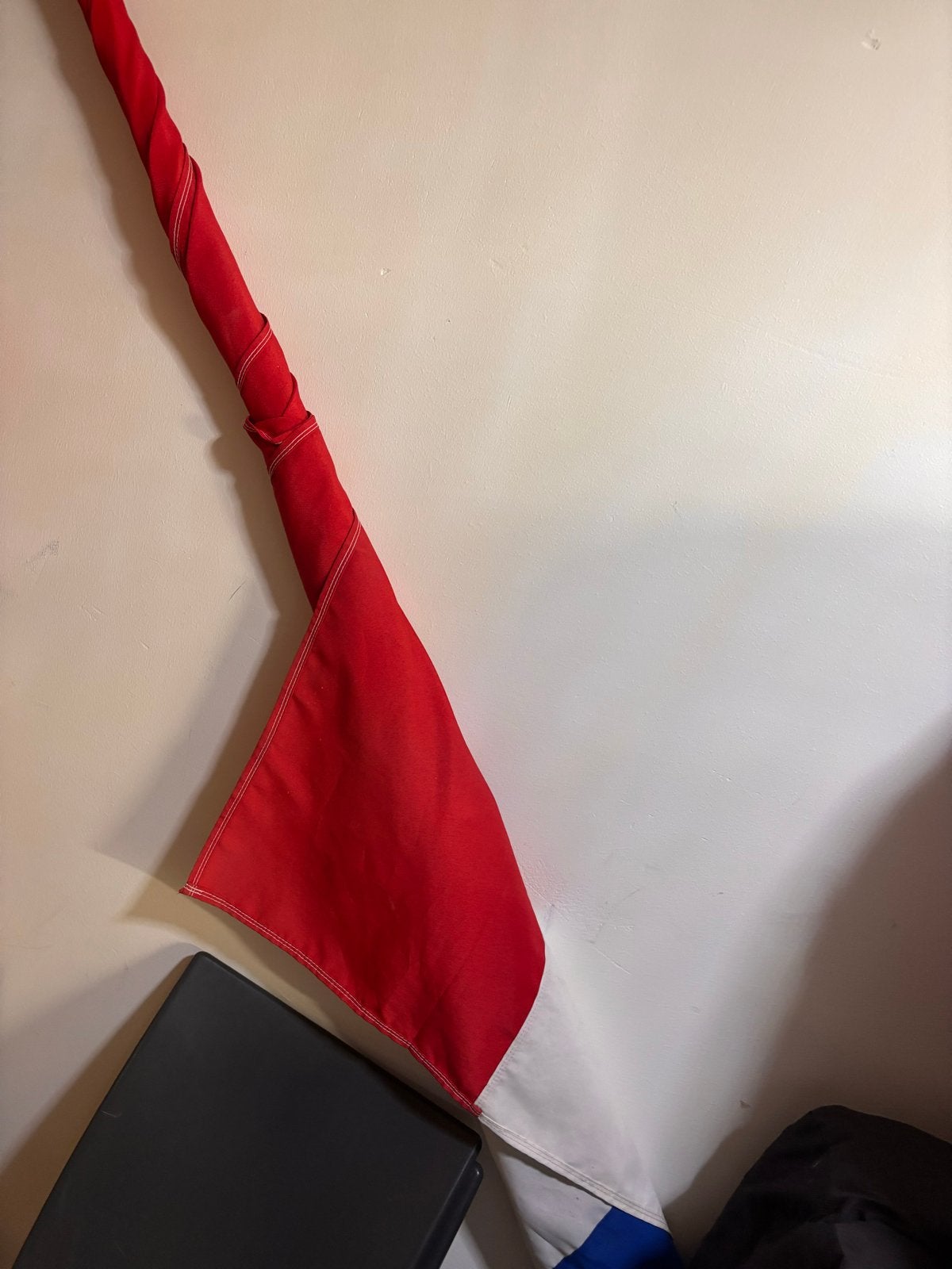 Nederlandse vlag plus vlaggenstok, Ophalen of Verzenden, Zo goed als nieuw