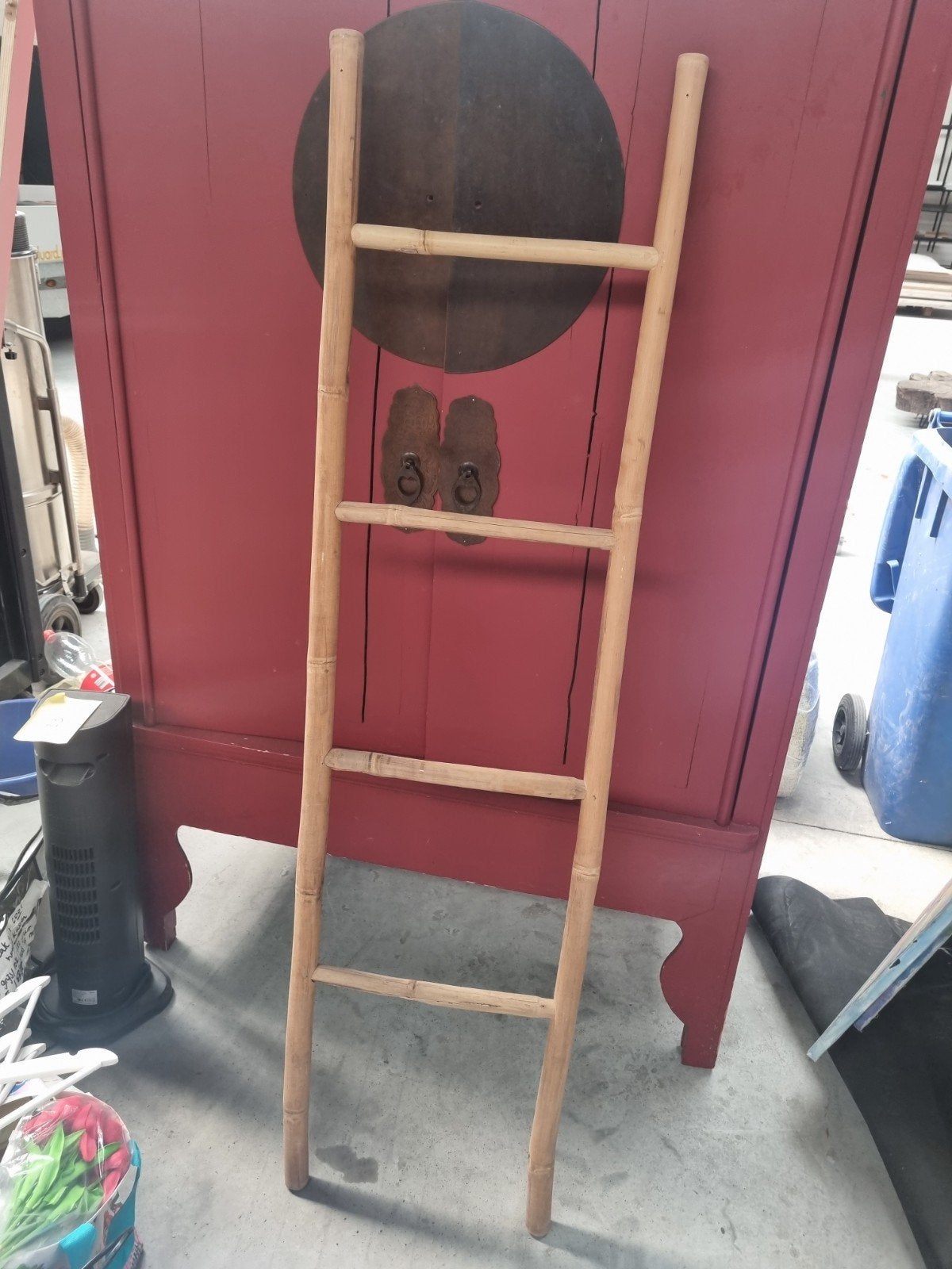 Bamboe kledingrek / decoratieve ladder - 150x40cm, Ophalen, Zo goed als nieuw