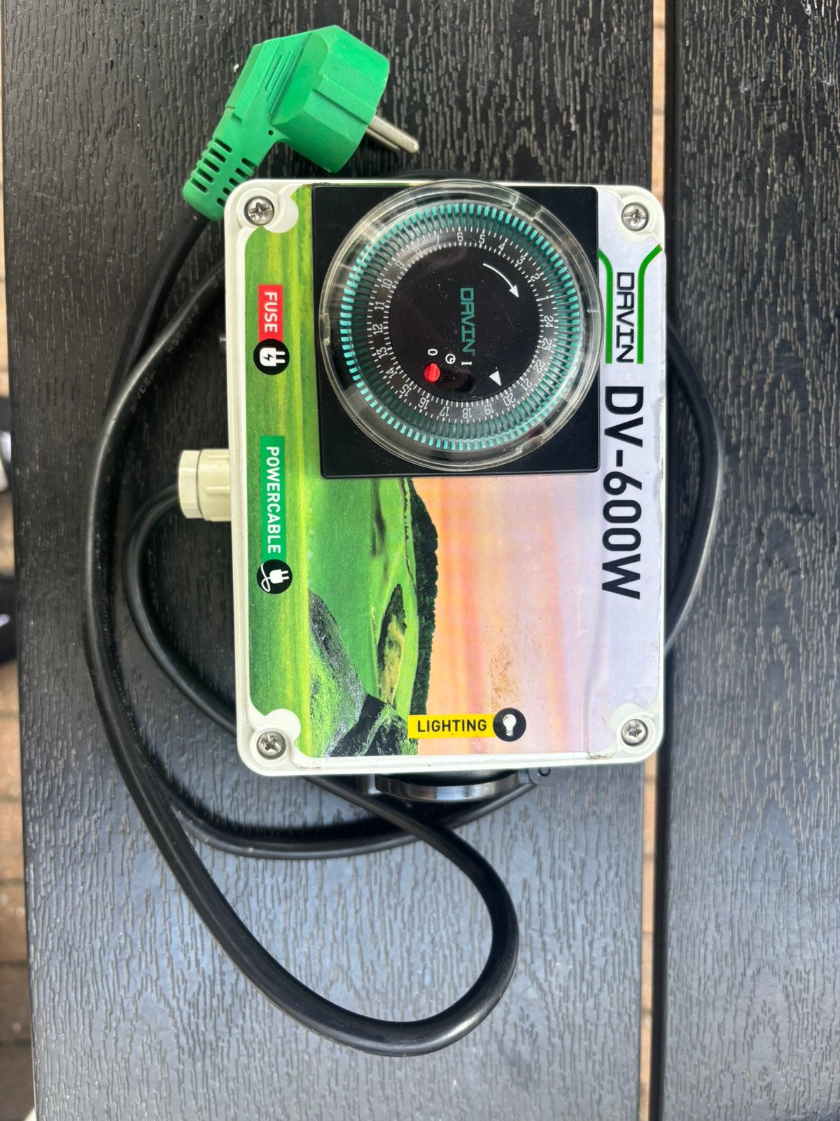 Davin DV600w tijdschakelaar tijdslot 600 watt, Ophalen of Verzenden, Zo goed als nieuw, Overige typen
