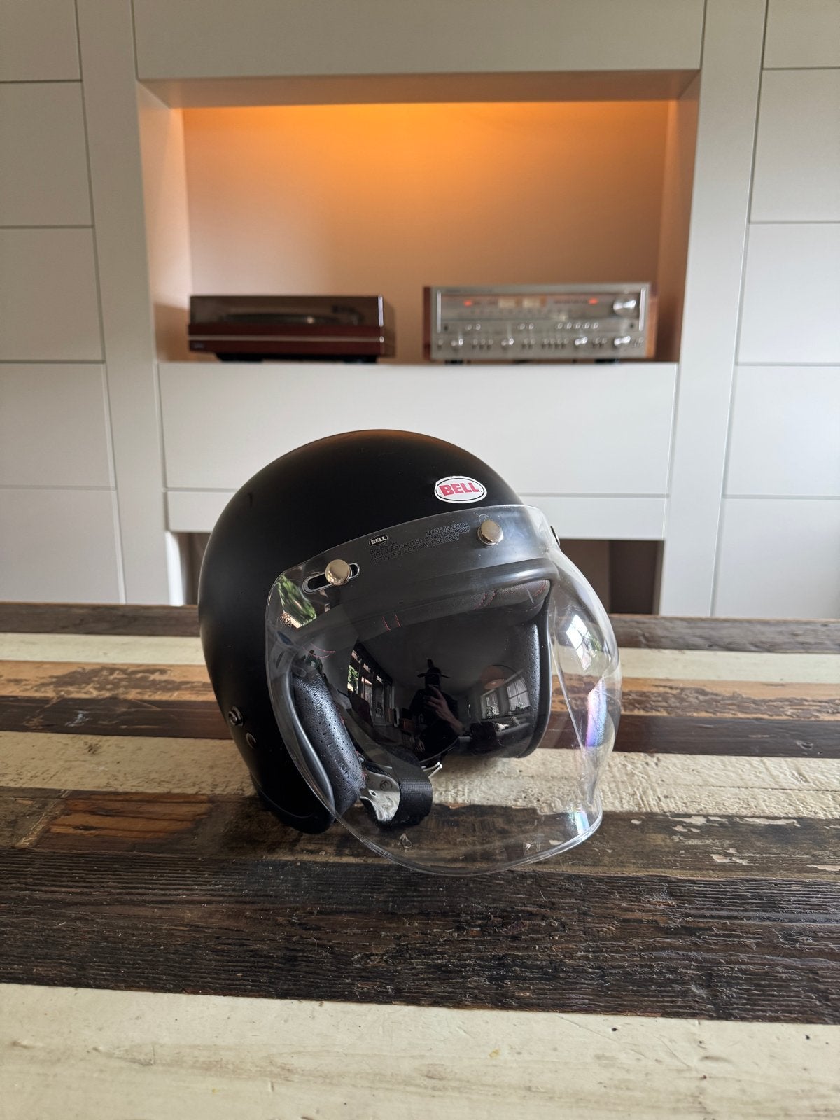 Bell Custom 500 Jethelm met Bubble Vizier - Maat M, M, Heren, Jethelm, Ophalen of Verzenden