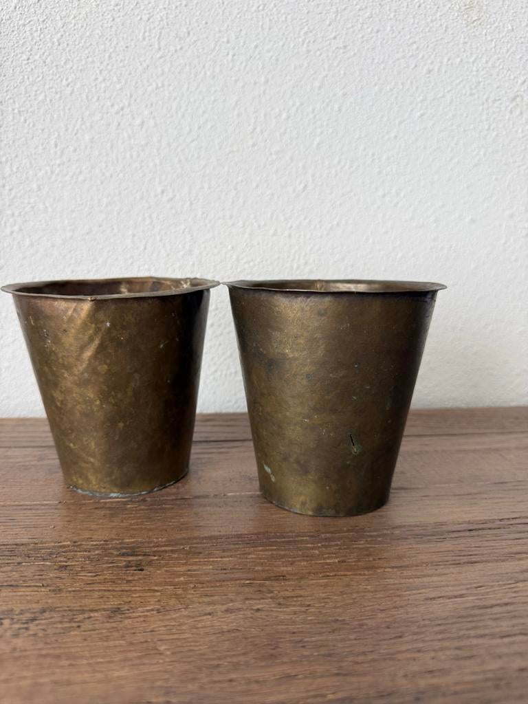 Rivièra Maison bronzen/koperen potjes, Tuin en Terras, Bloempotten, Ophalen of Verzenden, Zo goed als nieuw