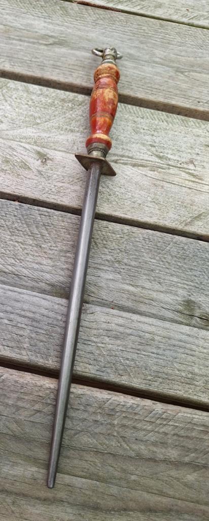 Antiek F. Dick aanzetstaal/slijpstaal. 28 cm/iprst., Ophalen of Verzenden
